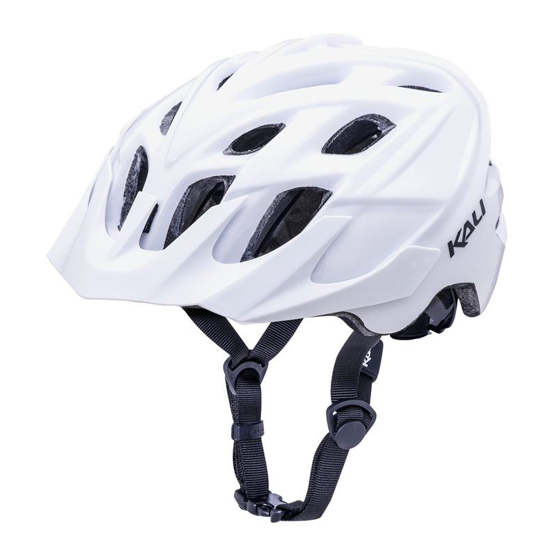 Kali Protectives Chakra Solo Helmet – Solid White, Small/Medium