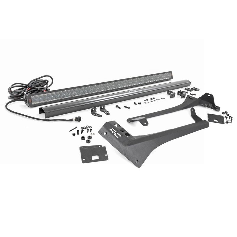 Rough Country | LED Light Kit | Windshield | 50″ Spectrum Dual Row | Jeep Gladiator JT/Wrangler JL (18-25) | 80069