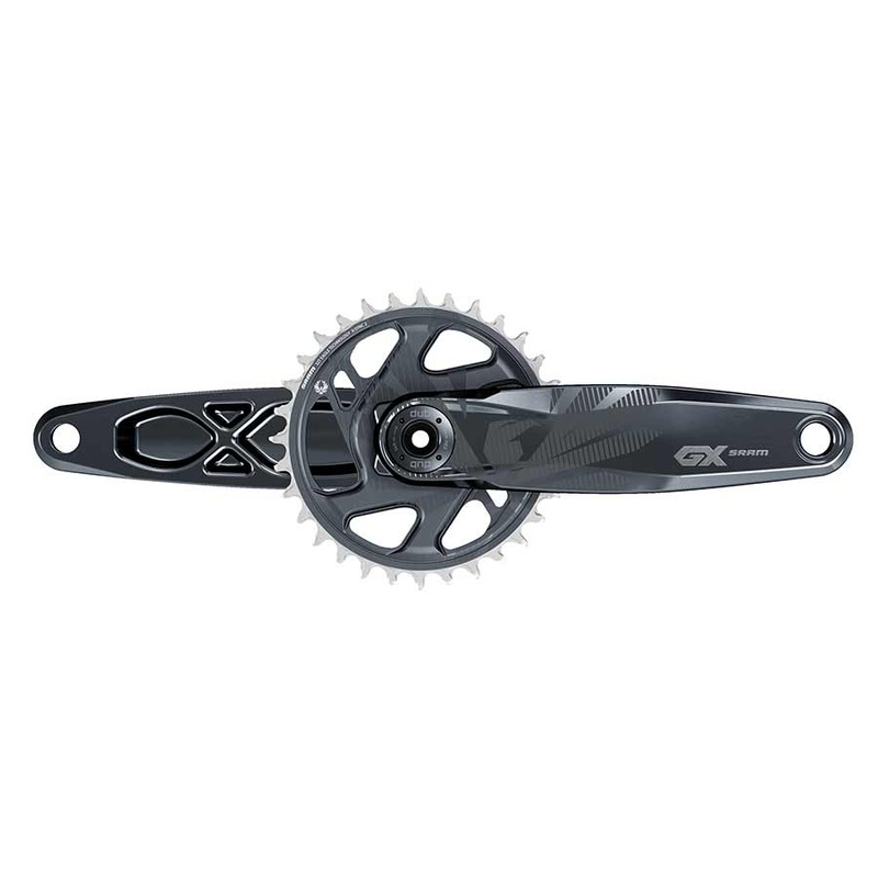 SRAM GX Eagle DUB C1 Crankset Speed: 11/12 Spindle: 28.99mm BCD: Direct Mount 30 DUB 165mm Black Fat Bike 4″