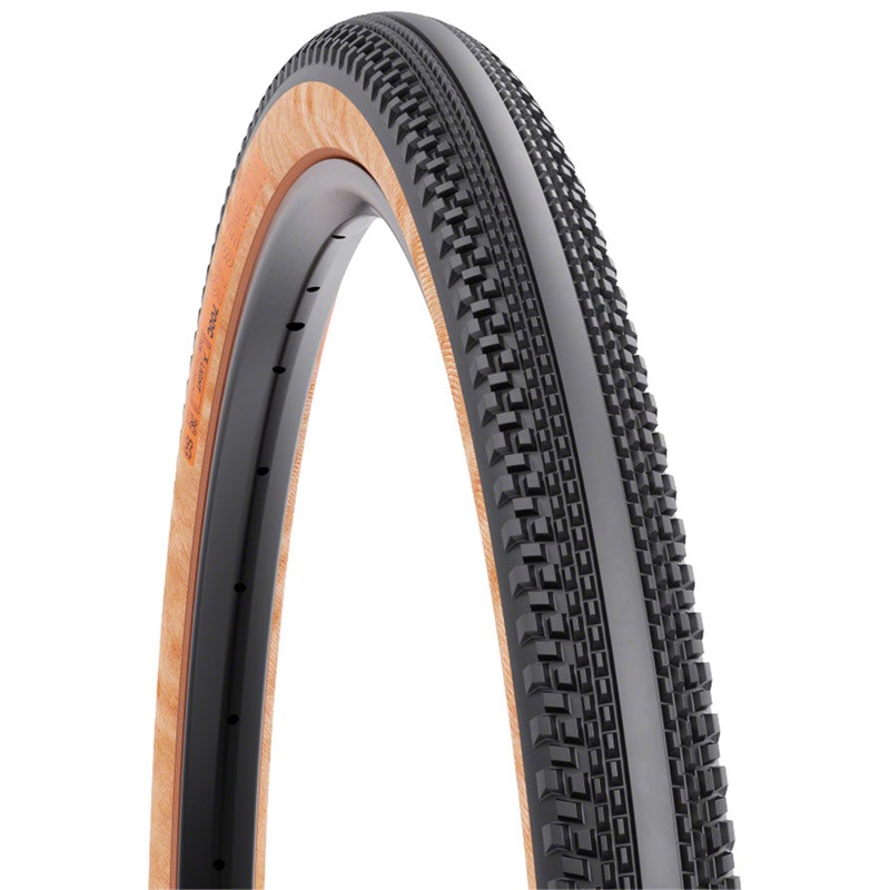 WTB Vulpine S Tire – 700 x 45, TCS Tubeless, Folding, Black/Tan, Light/Fast Rolling, Dual DNA, SG