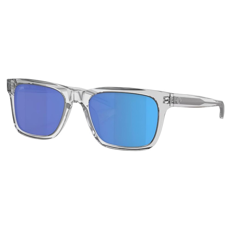 Costa Tybee Sunglasses Shiny Light Gray Crystal/Blue