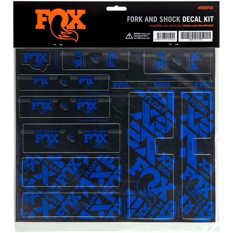 FOX Fork and Shock Decal Kit – Blue