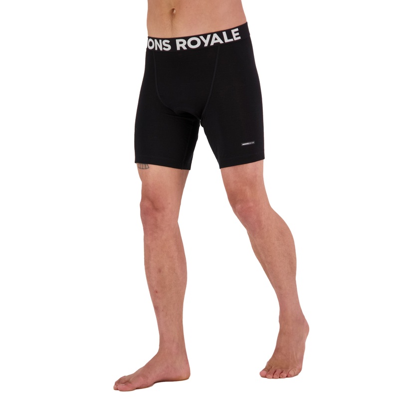 Mons Royale Men’s Low Pro Merino Air-Con MTB Short Liner – S – Black