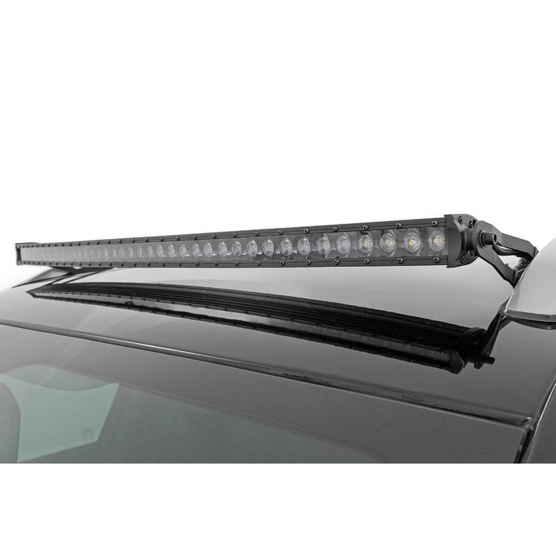Rough Country | LED Light Kit | Roof Mount | 40″ Black Single Row | Jeep Cherokee KL (14-23) | 70086
