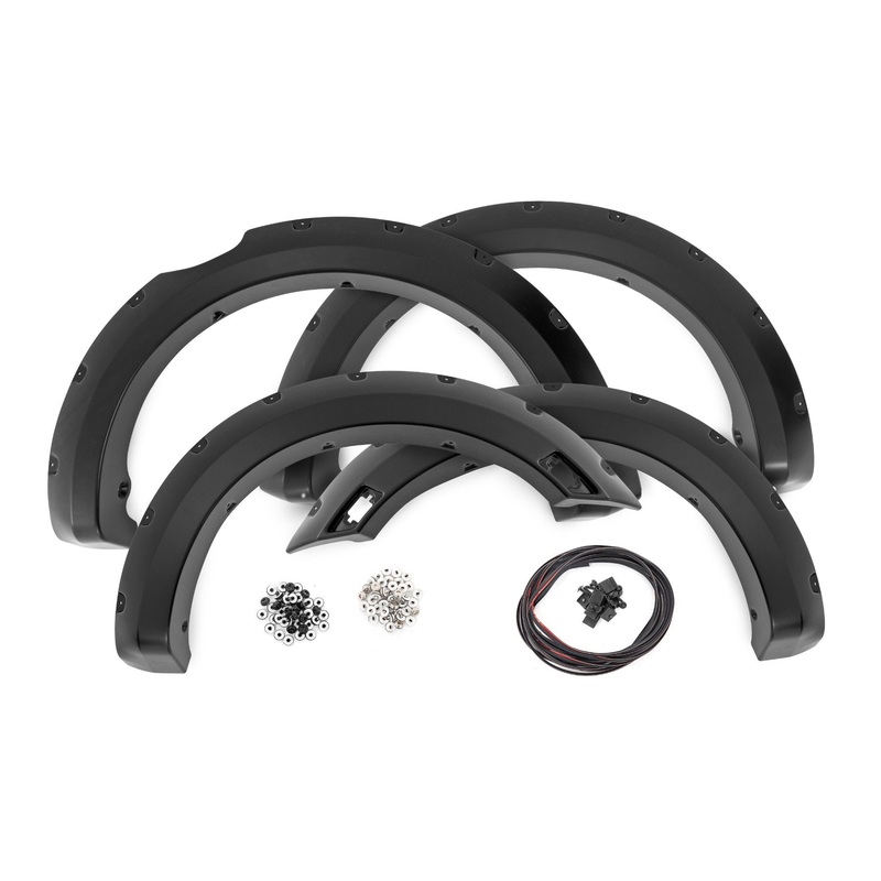 Rough Country | Pocket Fender Flares | G1 Black | 5′ Bed | Ford Ranger 2WD/4WD (2019-2023) | F-F11202-G1