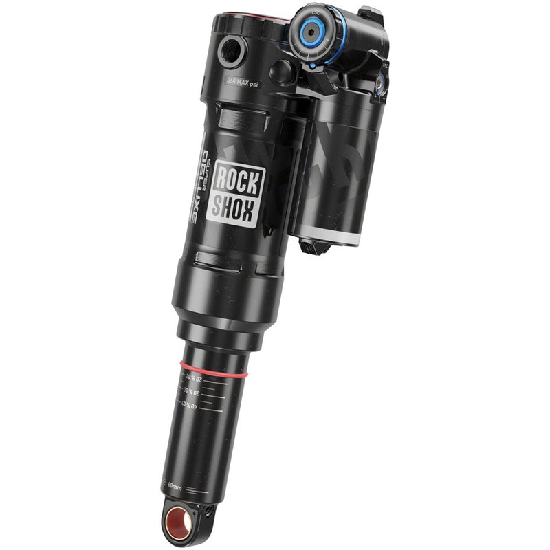 RockShox Super Deluxe Ultimate RC2T Rear Shock – 205 x 62.5 mm, Linear Air, 0 Neg/2 Pos Token, Reb 55/Comp 30, L/O4,