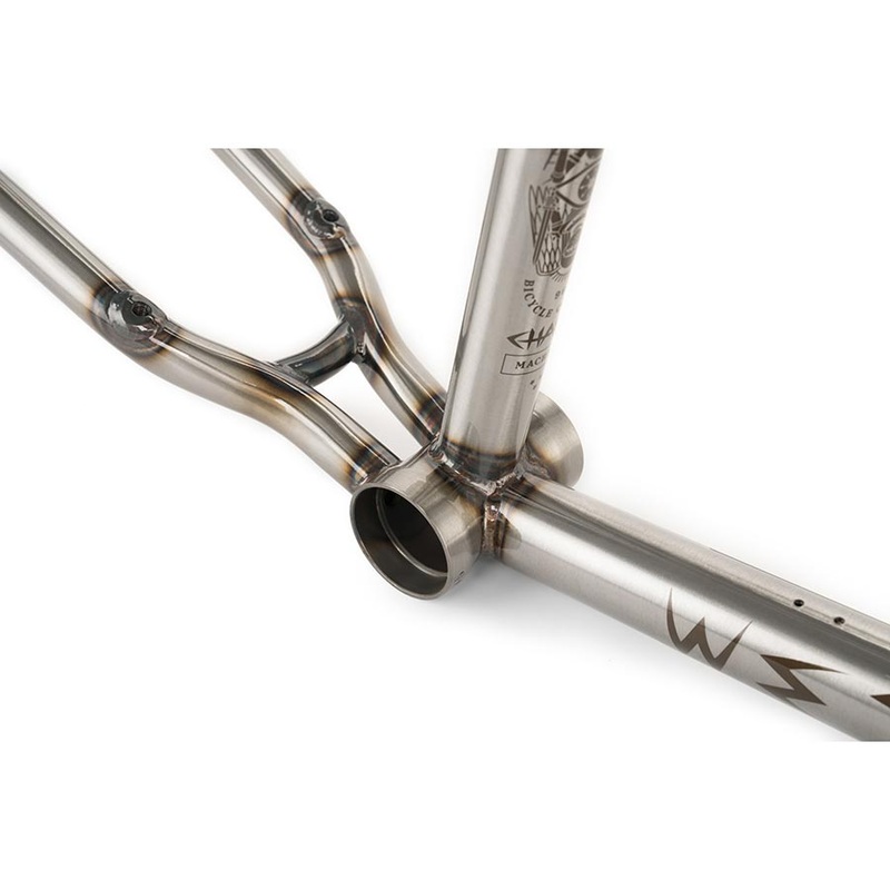 We The People Chaos Machine BMX Frame Glossy Raw 21”