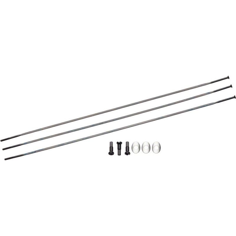 Zipp Straight Pull Spokes and Nipples CXRay 248mm Black 3-pack