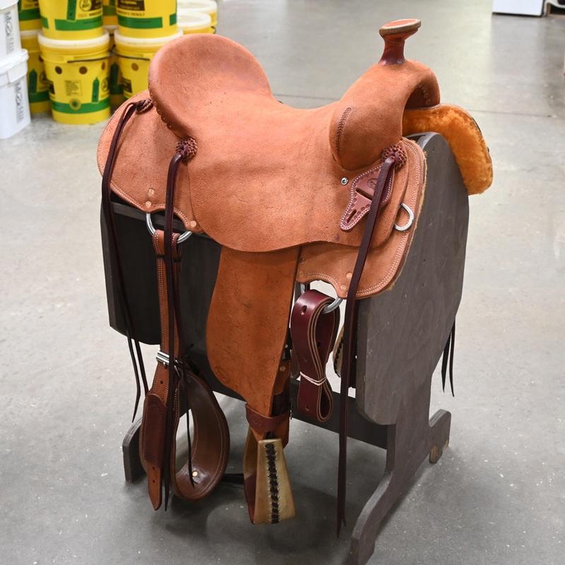 15.5″ TESKEY’S STRIP DOWN RANCH SADDLE