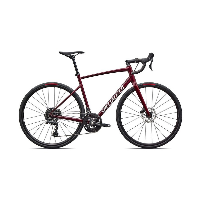 2026 Specialized Allez E5 Bike Maroon / White 58