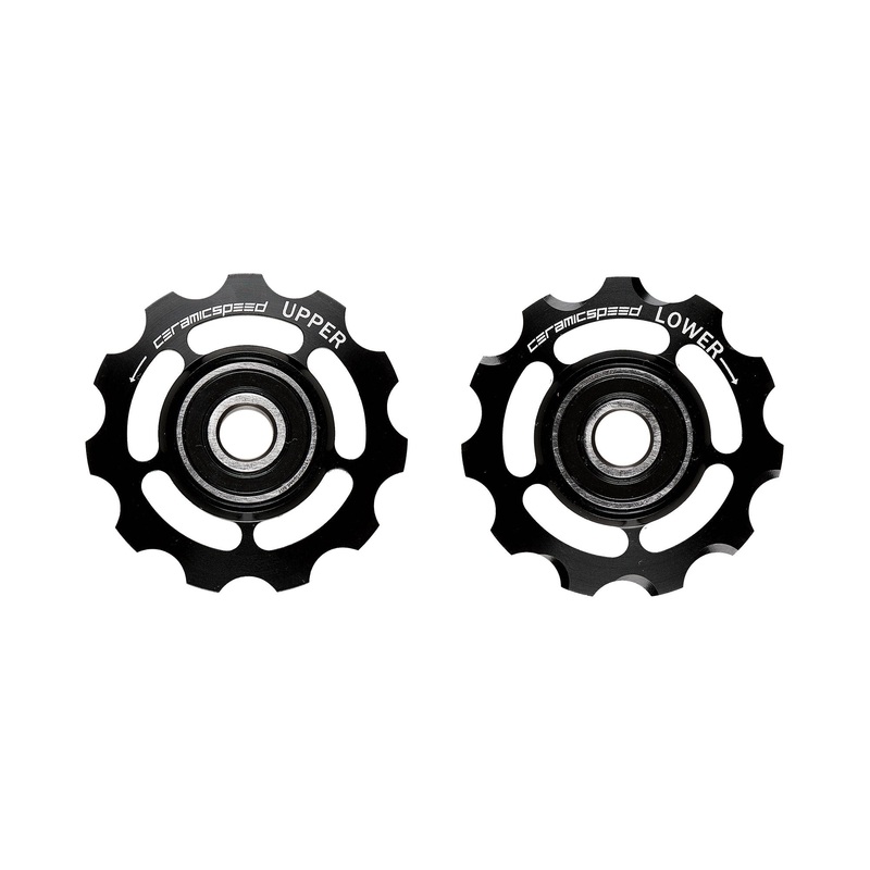 CeramicSpeed Ceramic Alloy Derailleur Pulleys – Campagnolo 11 Speed Black