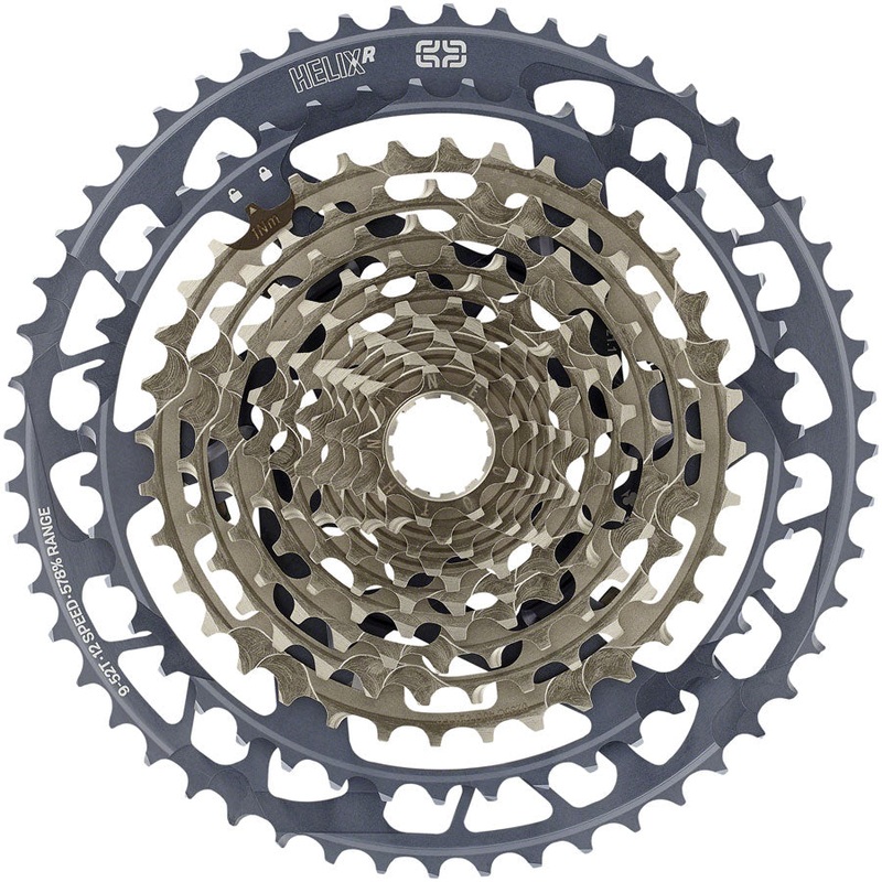 e*thirteen Helix Race Cassette – 12-Speed, 9-52t, Gray