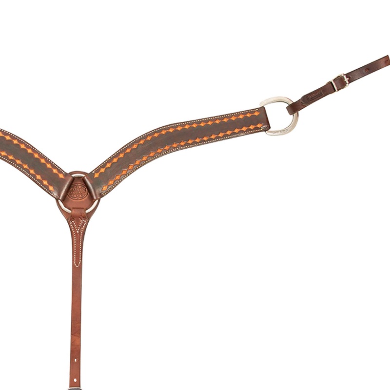 Martin Saddlery 2″ Dark Frame Diamond Breast Collar