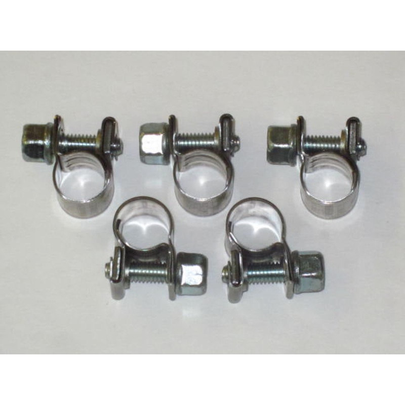 5 tube hose clamp constant tension miniature 304 Stainless Steel, 19/64″ to 21/64″ ID