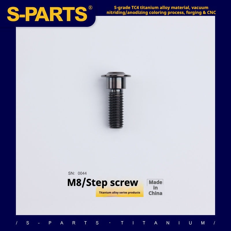 SPARTS A3 Umbrella Head Step Series M8 Black Titanium Screws Motorcycle Auto