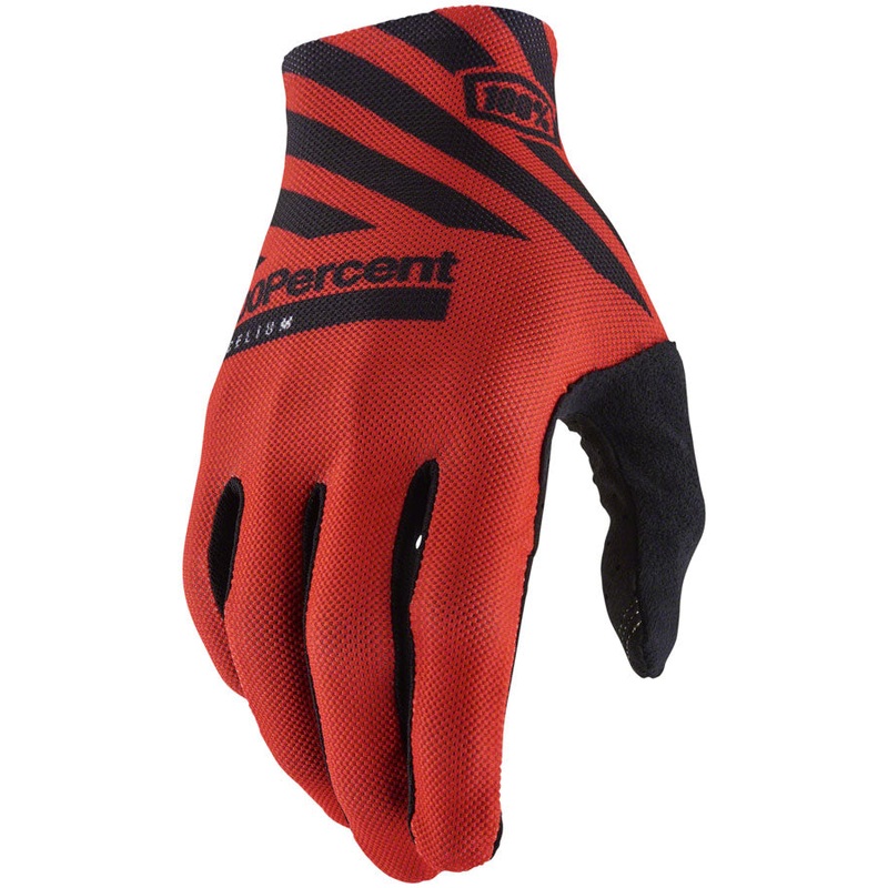 100% Celium Gloves – Racer Red Full Finger Men’s Medium