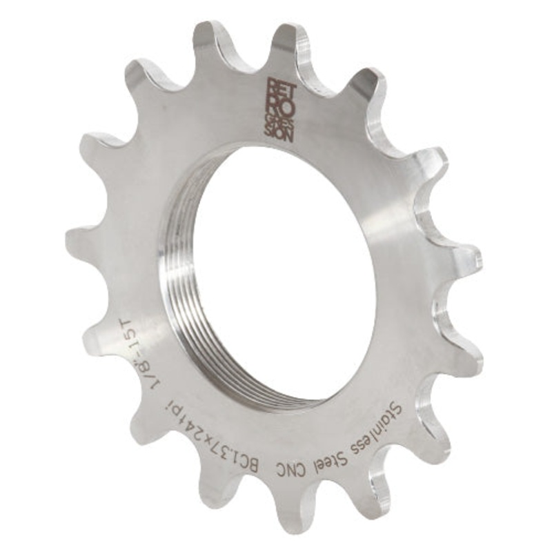 Retrogression stainless steel track cog