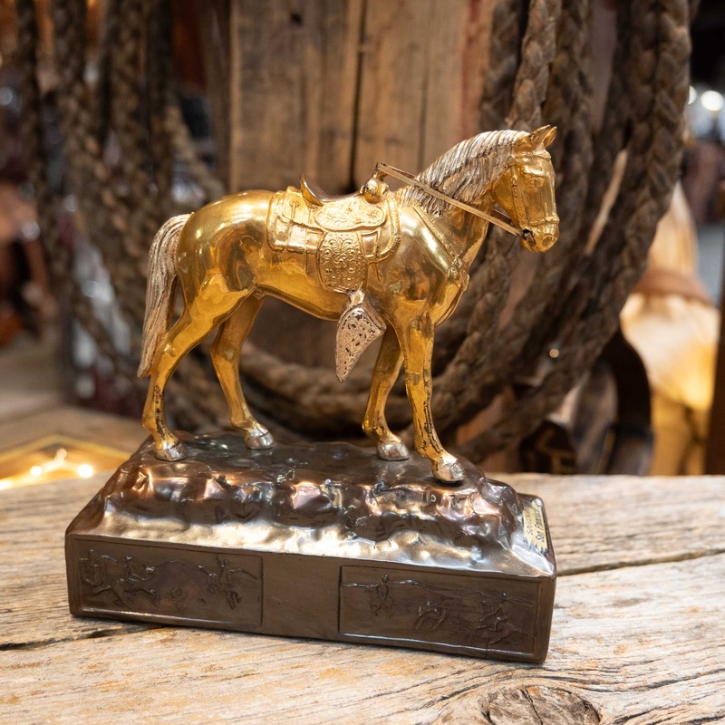 San Francisco Souvenir Gold Horse w/Bronze Base