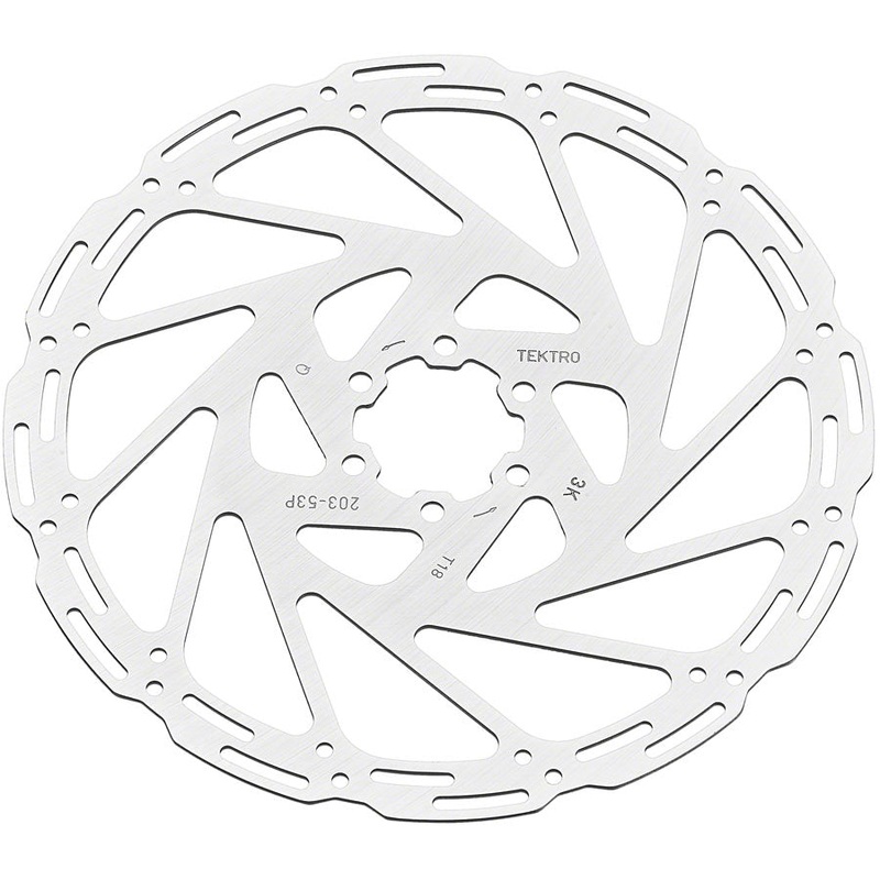 Tektro TR203-53 Disc Rotor – 203mm, 6-Bolt, 1.8mm Thickness, For 4-Piston Calipers