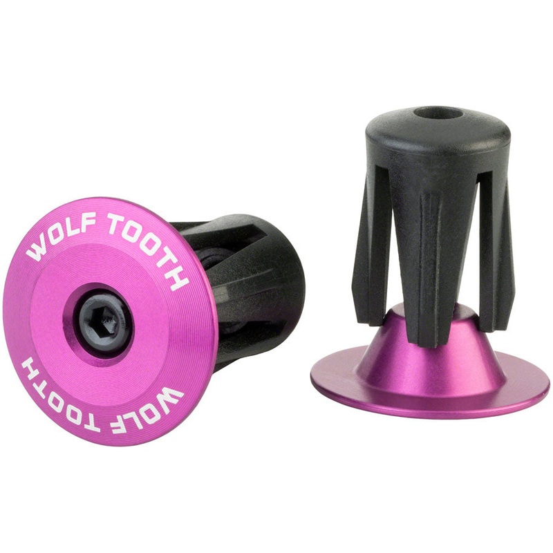 Wolf Tooth Components Alloy Bar End Plugs – Purple