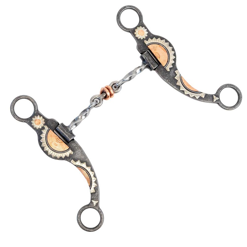 Cowboy Tack Sunflower Twisted Dogbone Bit