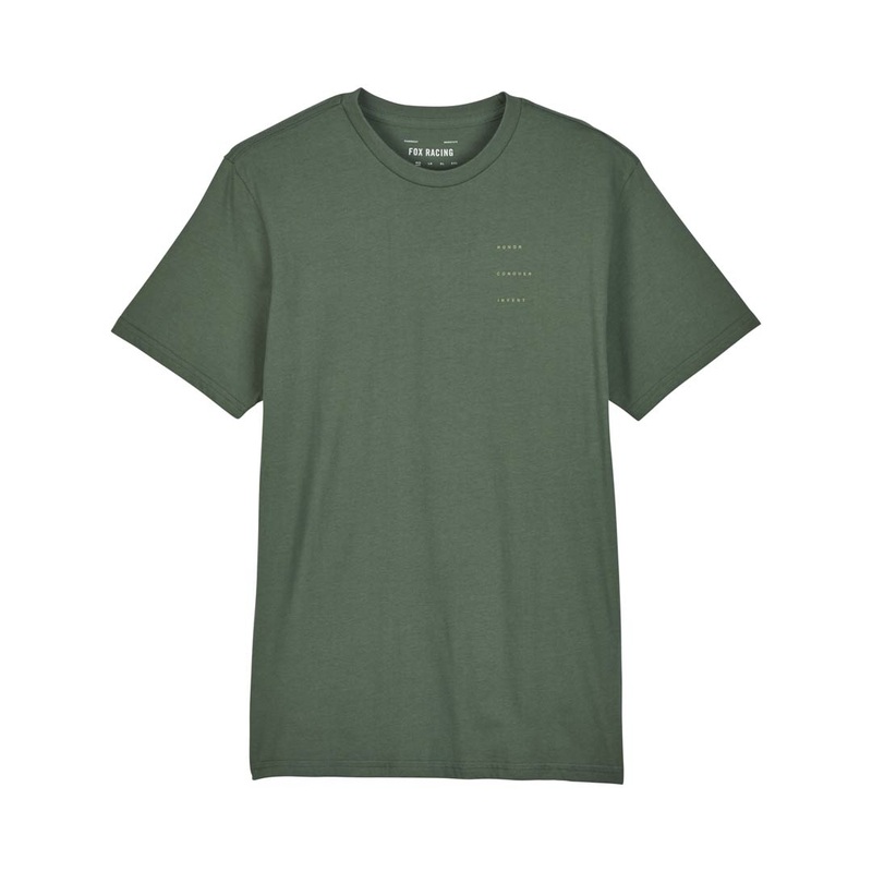 Fox Sipping Premium Short Sleeve Tee – M – Hunter Green