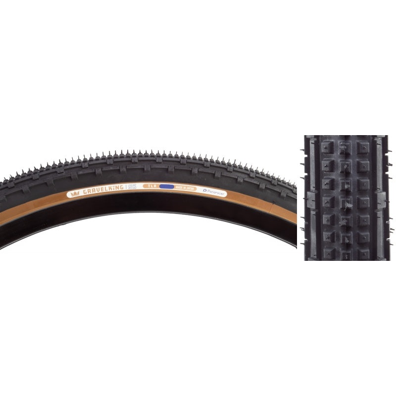 GravelKing SK Tire – 700 x 45 Tubeless Folding Black/Brown