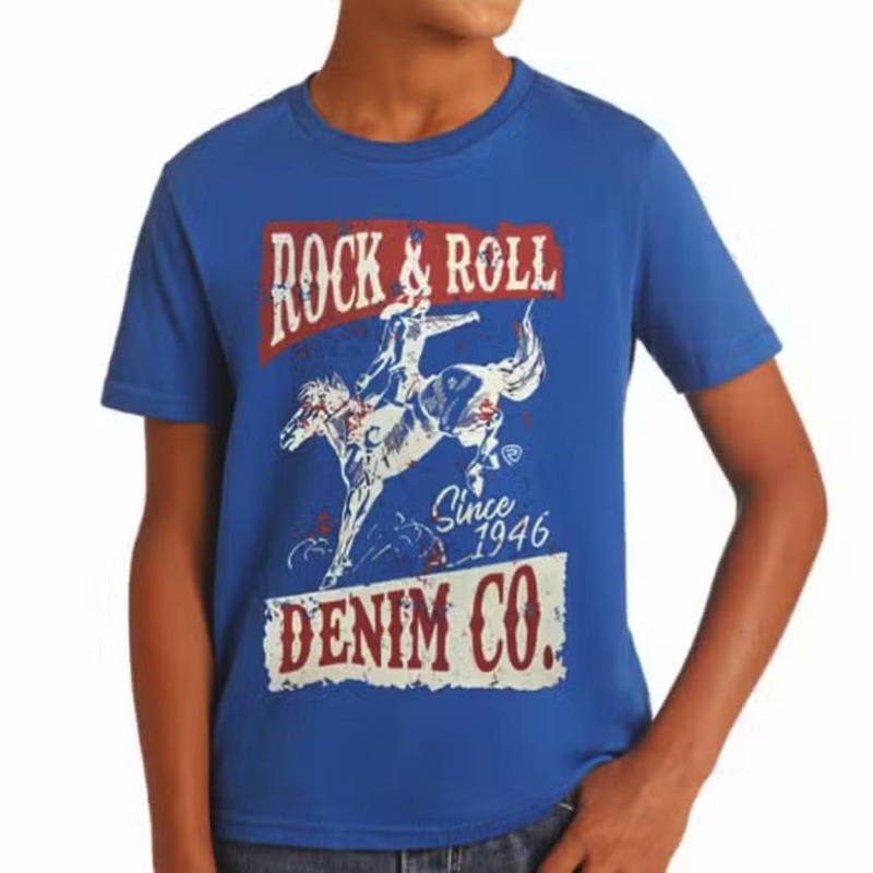 Rock & Roll Denim Boy’s Bucking Bronco Tee