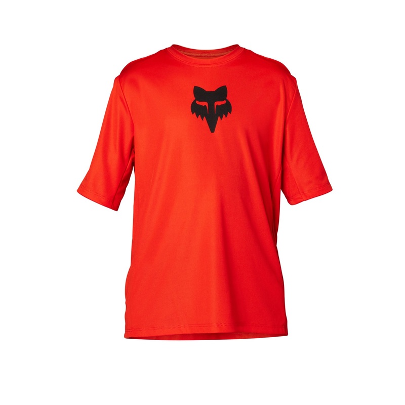 Fox Ranger Youth Short Sleeve Jersey – Youth L – Flo Red