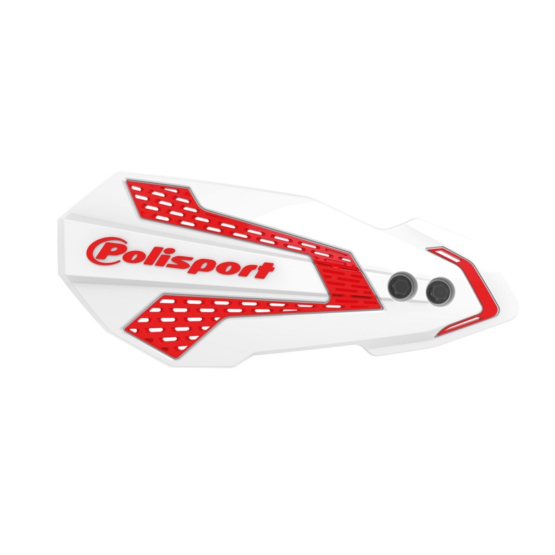Mx Flow Handguards White/Red Hon