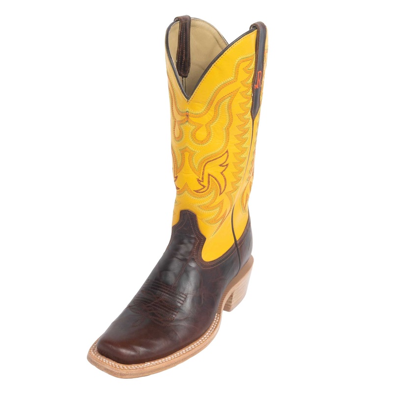 R Watson Men’s Pecan Cowhide Western Boot