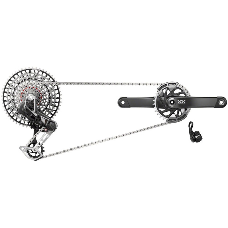SRAM XX T-Type Eagle Transmission Groupset – Crankset, 32t Chainring, AXS POD Controller, 10-52t Cassette, Rear Derailleur