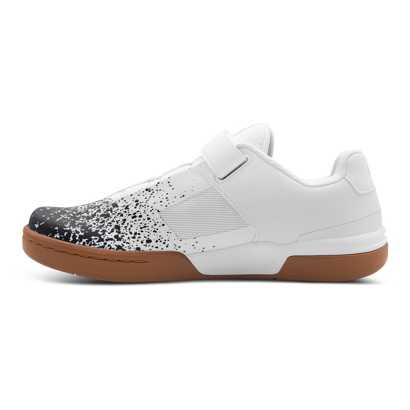 Crank Brothers Stamp BOA Flat Shoes – US 8 – Limited Edition: Black – White Splatter