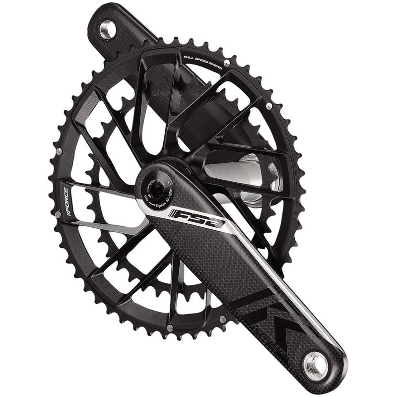 FSA K-Force Team Edition Crankset 2x 50/34T Chainrings 170mm Arm Length Direct Mount 386EVO Spindle  BLK