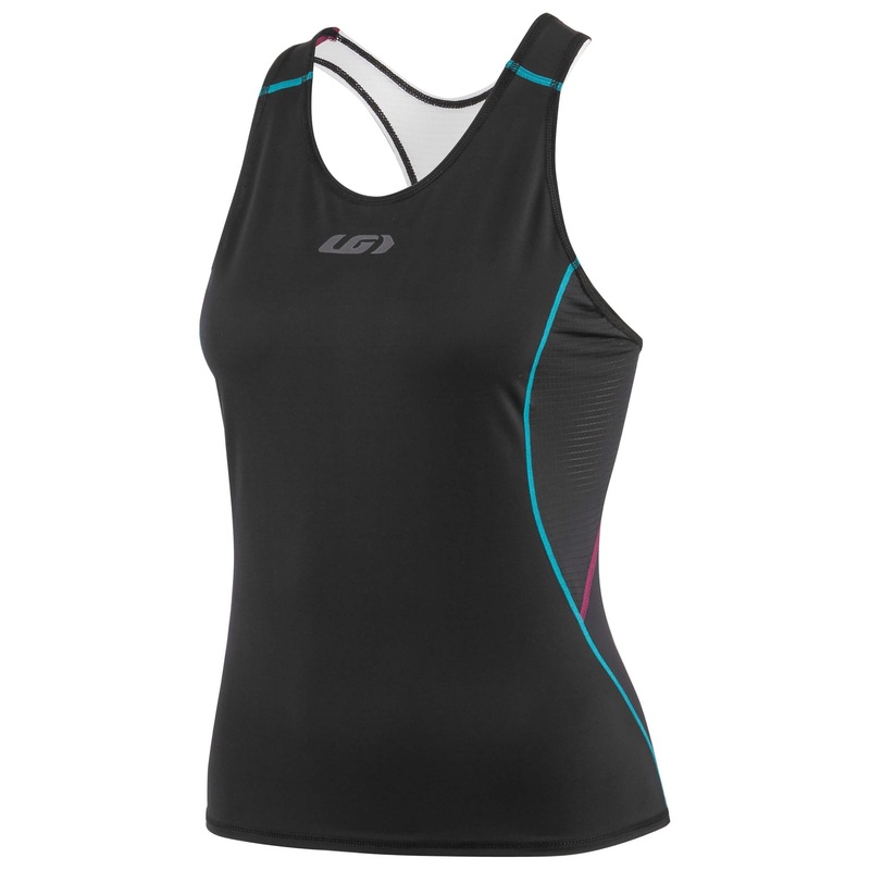 Louis Garneau Women’s Comp Triathlon Tank Top Black/Purple/Green