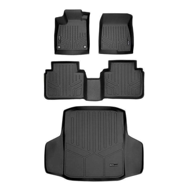 SMARTLINER Custom Fit Floor Liners For 2018-2022 Honda Accord Black