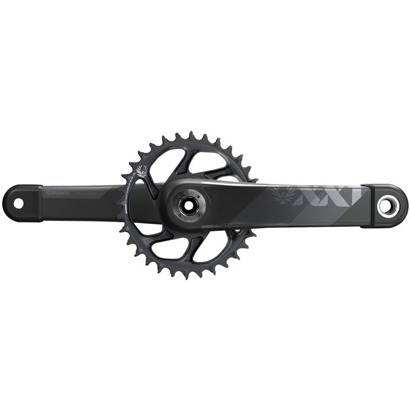SRAM XX1 Eagle AXS Boost Crankset – 175mm, 12-Speed, 34t, Direct Mount, DUB Spindle Interface, Gray