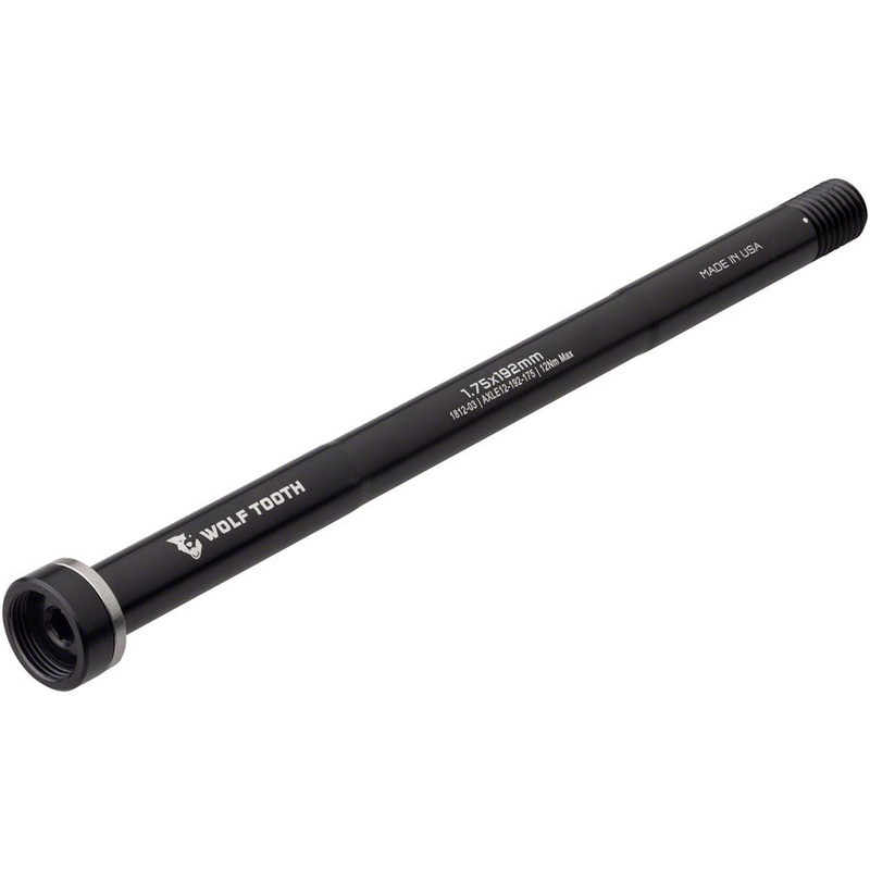Wolf Tooth Rear Thru Axle – M12, 1.75 x 192mm, Black