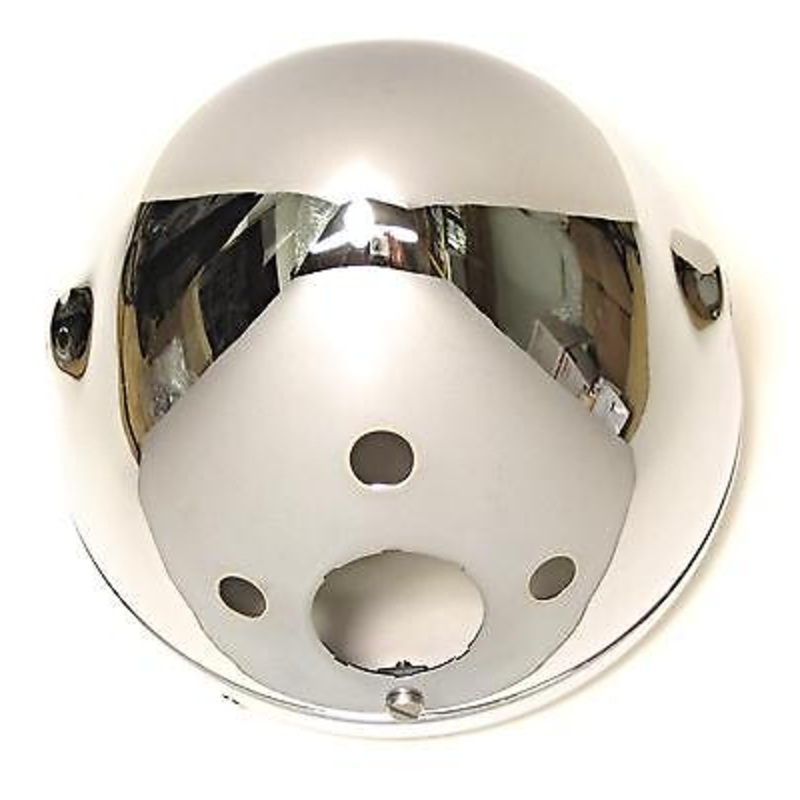 99-9969 Triumph headlight shell 7″ chrome shell Made In England 1968 69 70