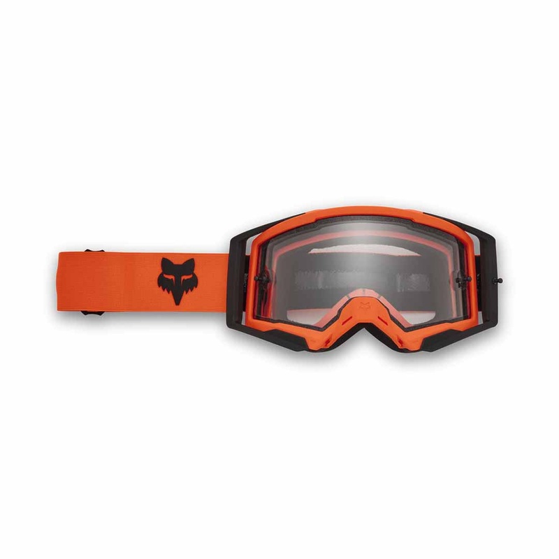 Fox Airspace Enduro Goggles – One Size Fits Most – Flo Orange – Dark Grey Lens
