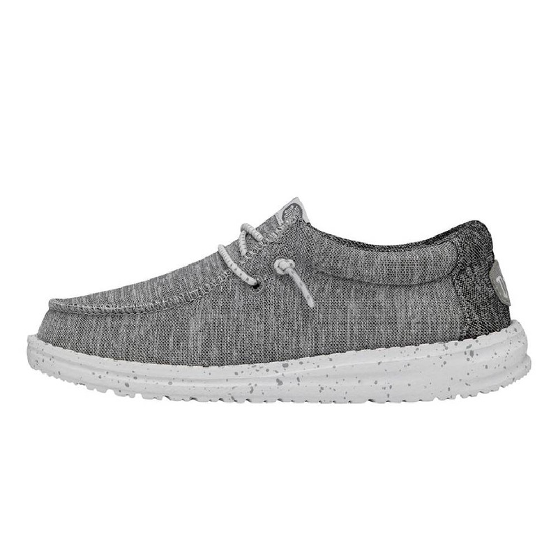 Hey Dude Youth Wally Sport Knit – Light Grey