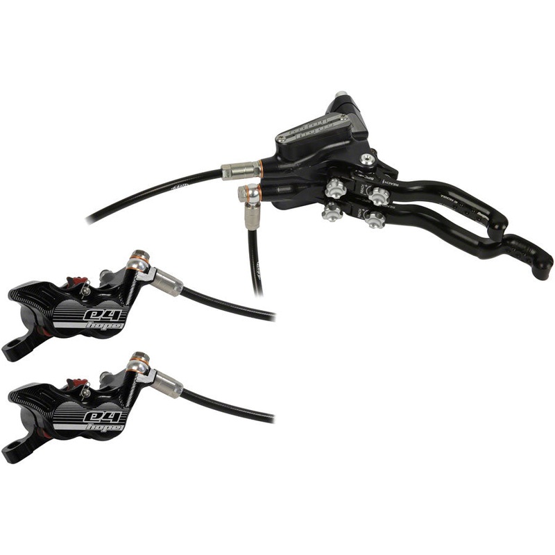 Hope Tech 3 E4 Duo Disc Brake Lever – Left Hand Front Rear Hydraulic Post Mount BLK