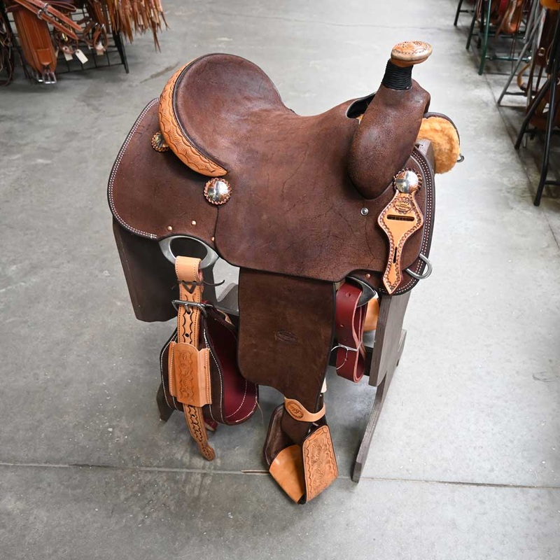 14″ TESKEY’S LIGHTWEIGHT TEAM ROPING SADDLE