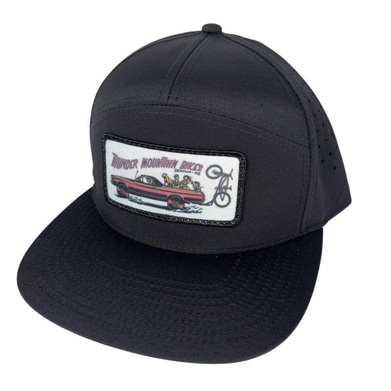 El Shuttle 7 Panel Hat Black