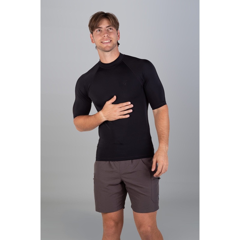 Gallet – Mens S/S Rashie Black