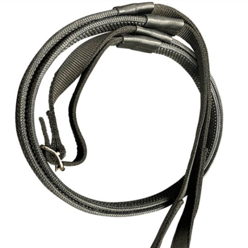 Reins rubber nylon race training