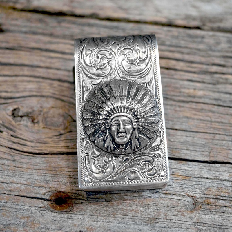 Bohlin Indian Headdress Money Clip