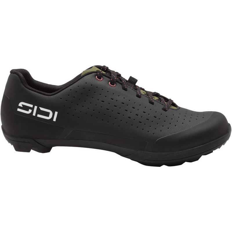 Sidi Asper Laces Gravel Shoes – Mens Black/Olive Green 44