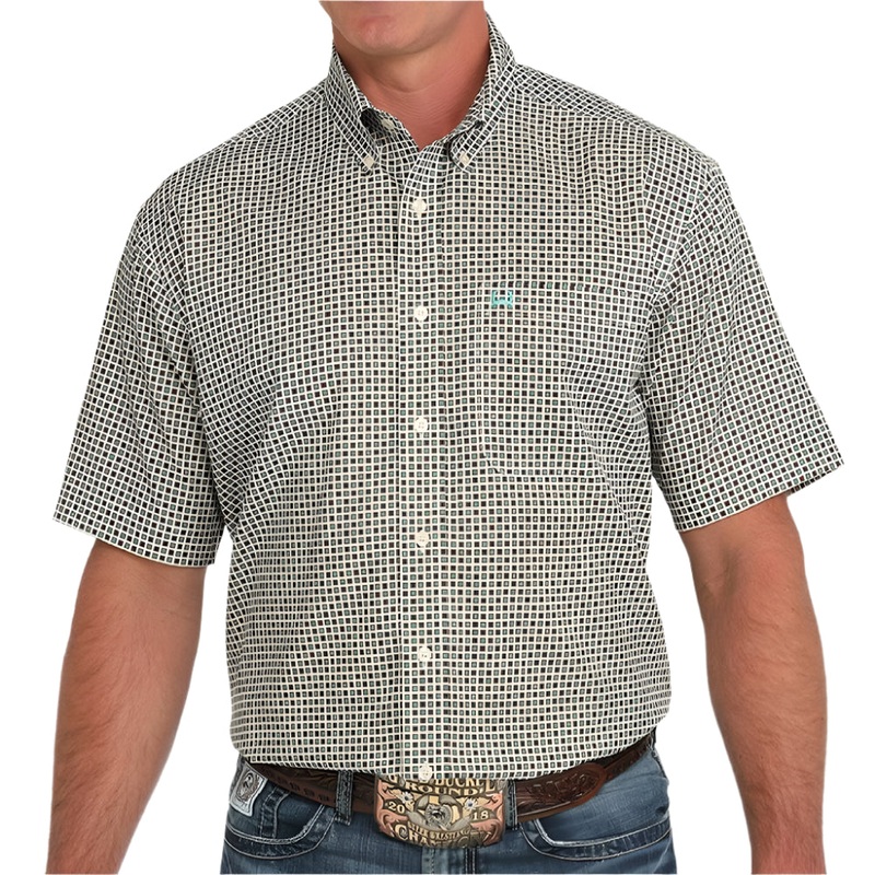 Cinch Men’s Arenaflex Geo Print Button Down Shirt