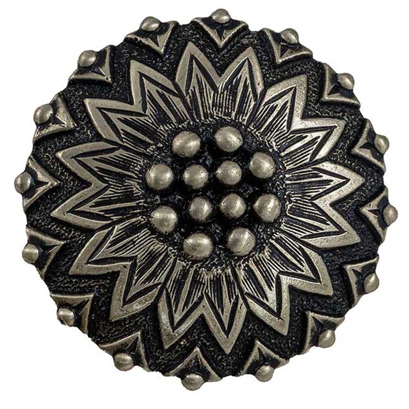 Geometric Flower Concho